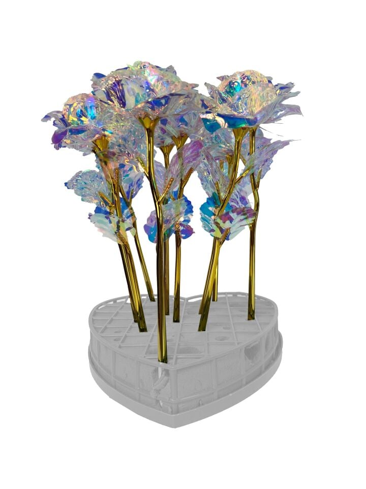 PLASTİK SONSUZLUK GÜLÜ BEYAZ 24 CM