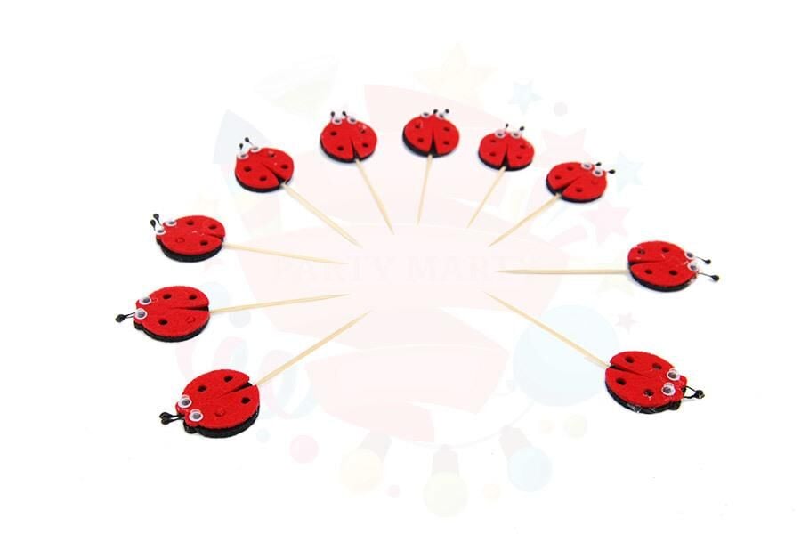 KÜRDAN KEÇE FİGÜRLÜ UĞUR BÖCEĞİ 10 LU