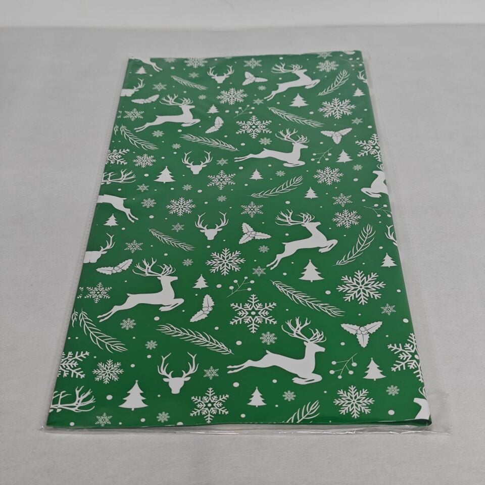 BUKETLİK OPP NOEL DESEN BASKILI YEŞİL 20Lİ