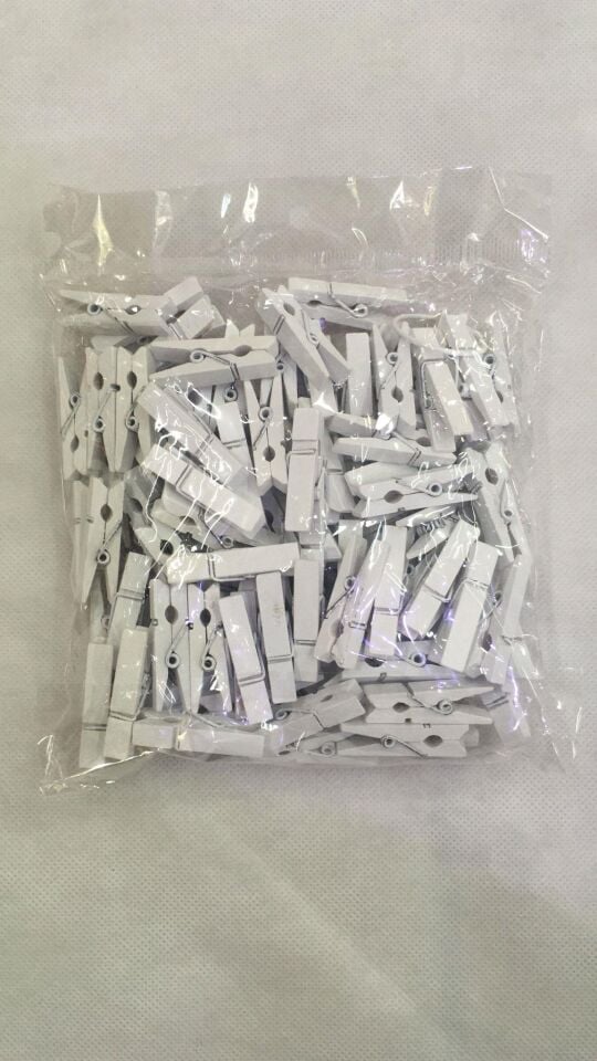 MANDAL 3.5 CM BEYAZ 100 LÜ