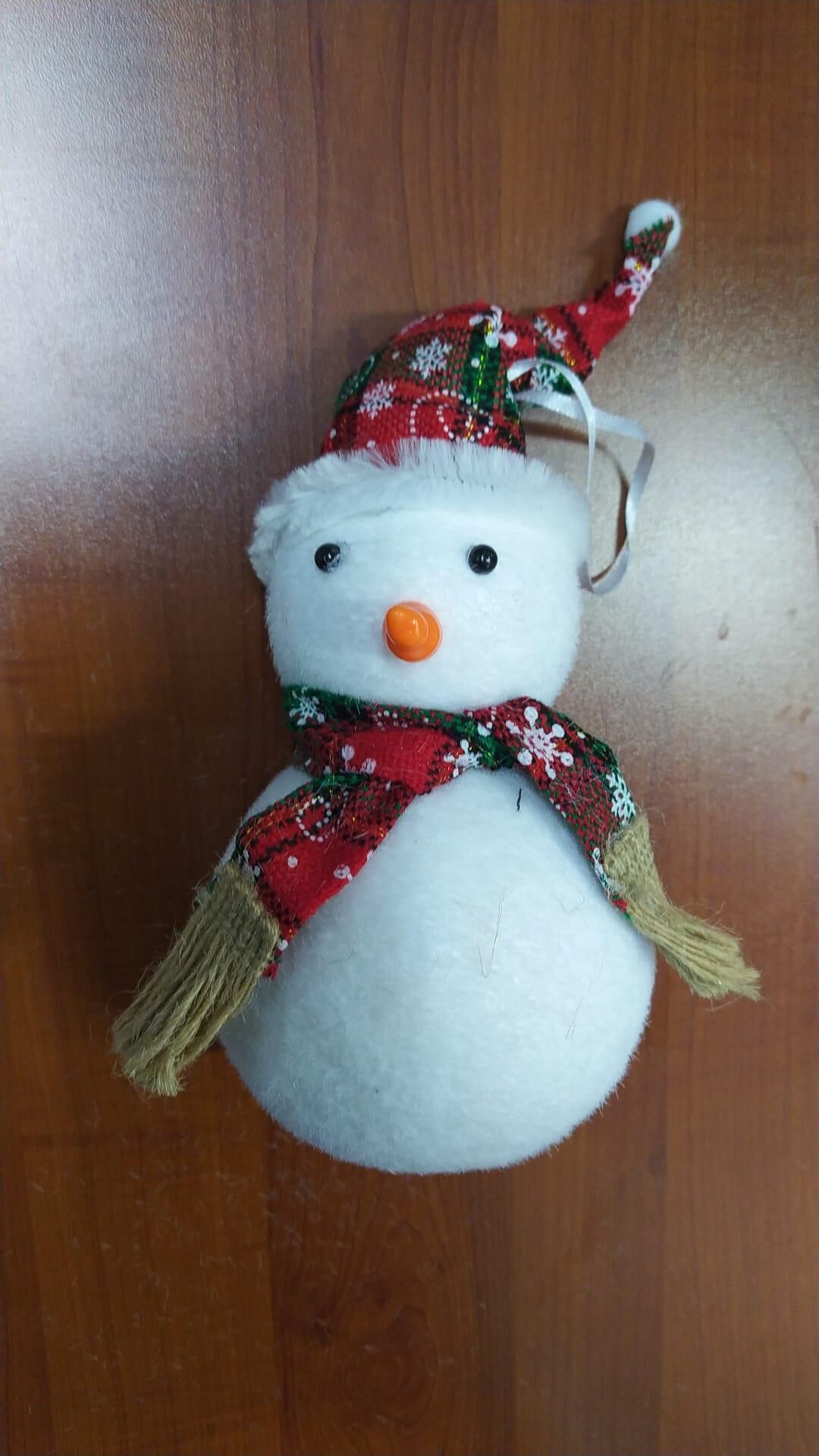 NOEL DEKORASYON KARDAN ADAM ŞAPKALI 15CM