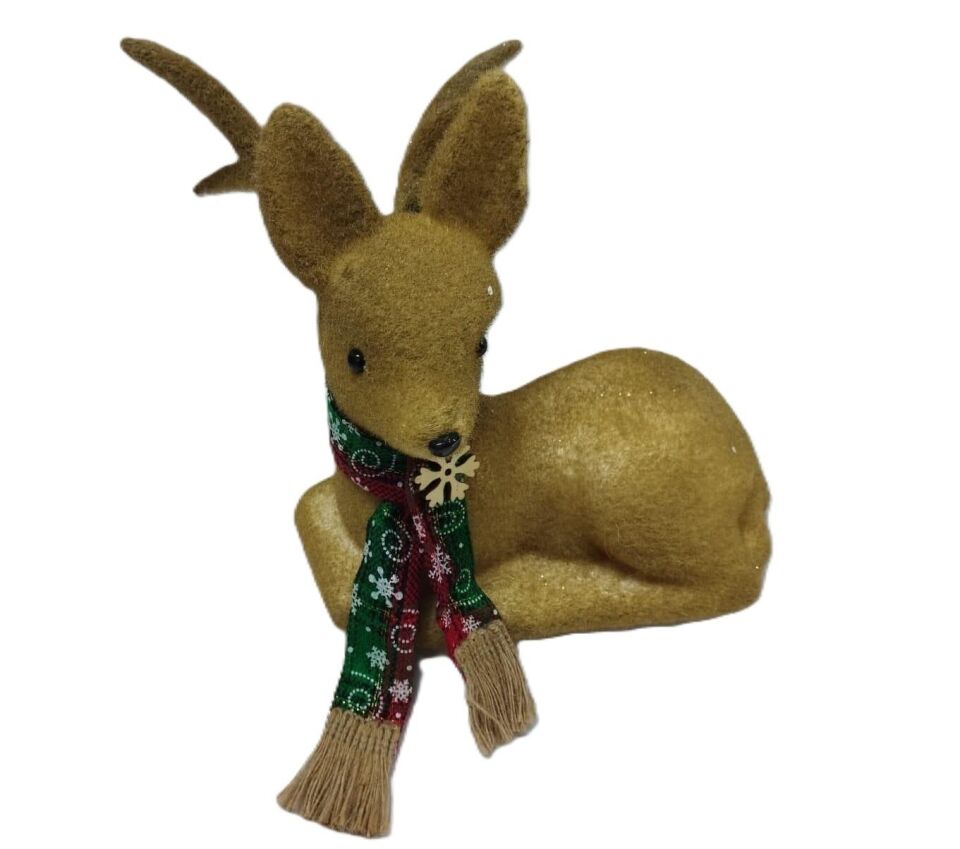 NOEL DEKORASYON KAŞKOLLU GEYİK 26 CM