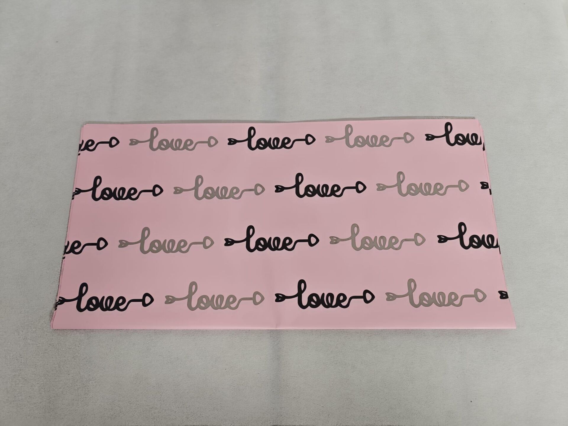 BUKETLİK OPP LOVE BASKILI PEMBE 20Lİ