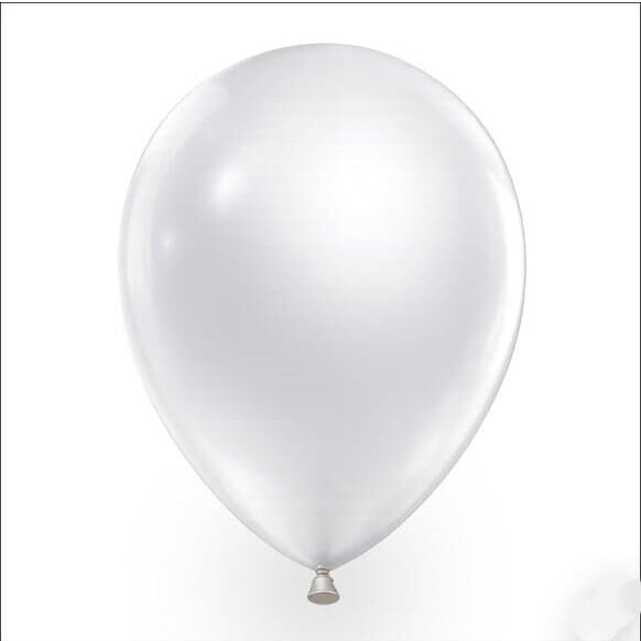 BALON MARKET METALİK BEYAZ 10 LU