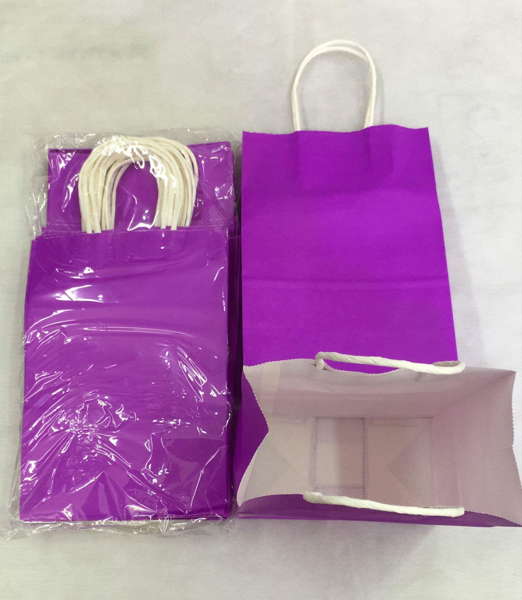 ÇANTA B.KRAFT BÜKÜM SAPLI MOR 16*22 CM 25 Lİ
