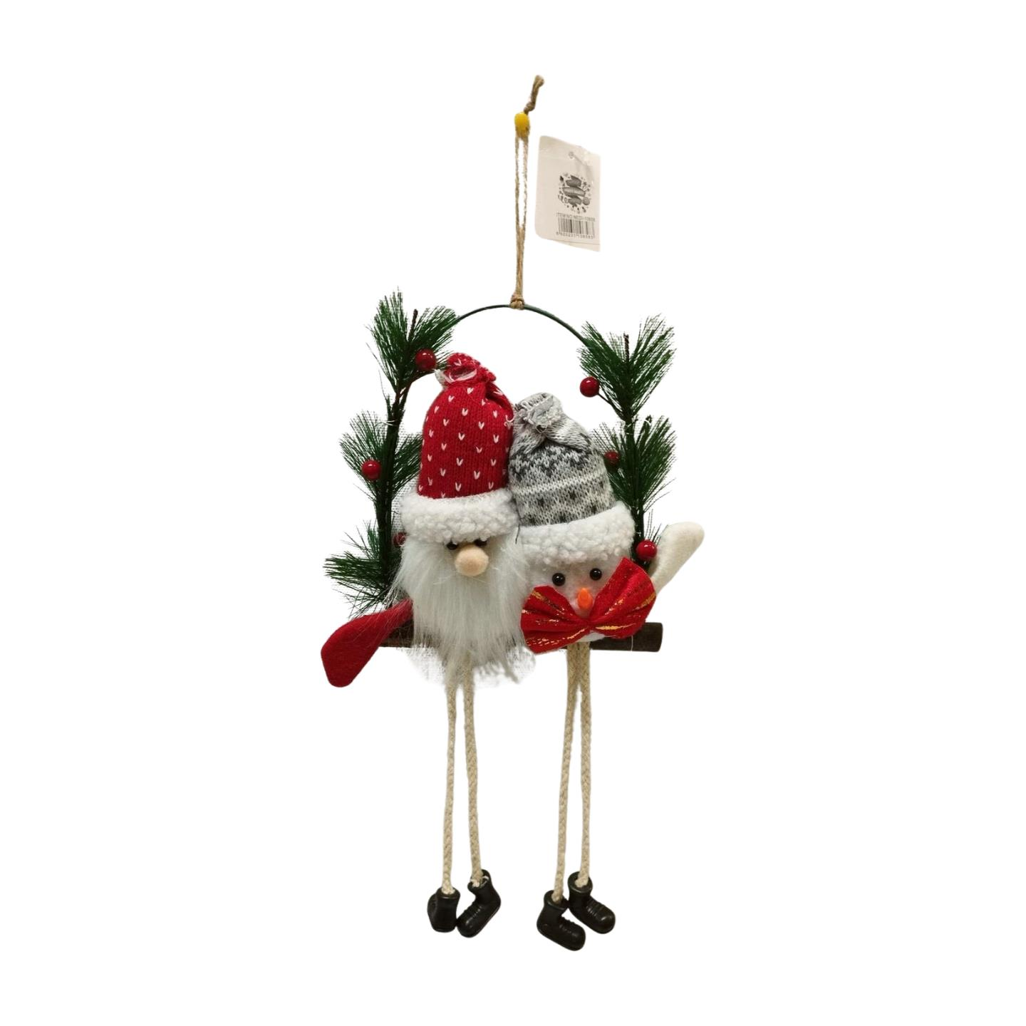 NOEL DEKORASYON KAPI SÜSÜ NOEL BABA NOEL ANNE30 CM