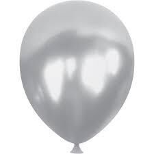 BALON MARKET METALİK GÜMÜŞ 10 LU