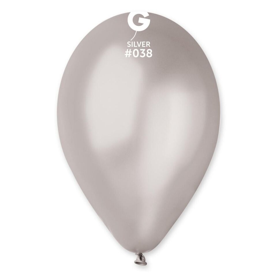 BALON MARKET METALİK GÜMÜŞ 10 LU