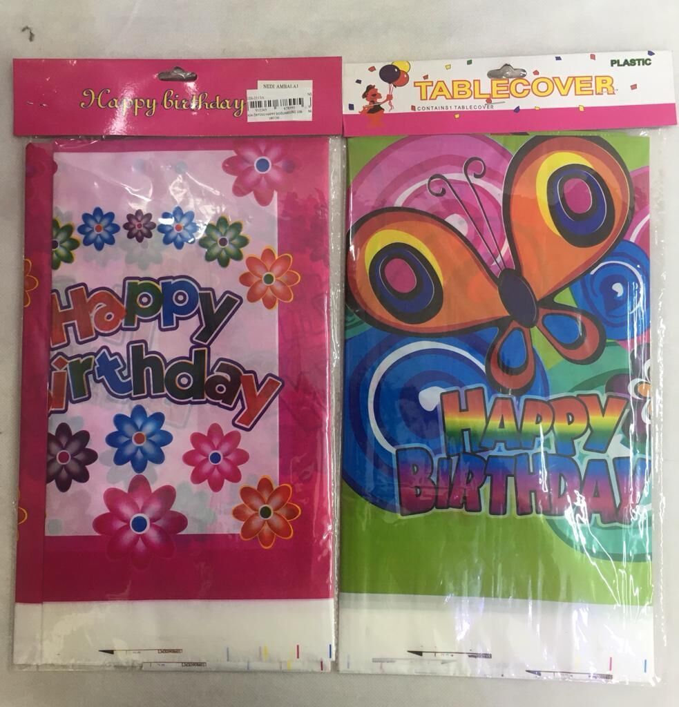 MASA ÖRTÜSÜ HAPPY DOĞUMGÜNÜ 108-180 CM