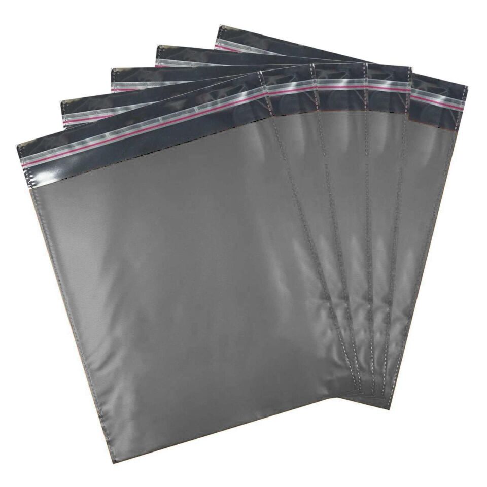 METALİZE POŞET BANTLI LÜX 50*70 50Lİ GÜMÜŞ