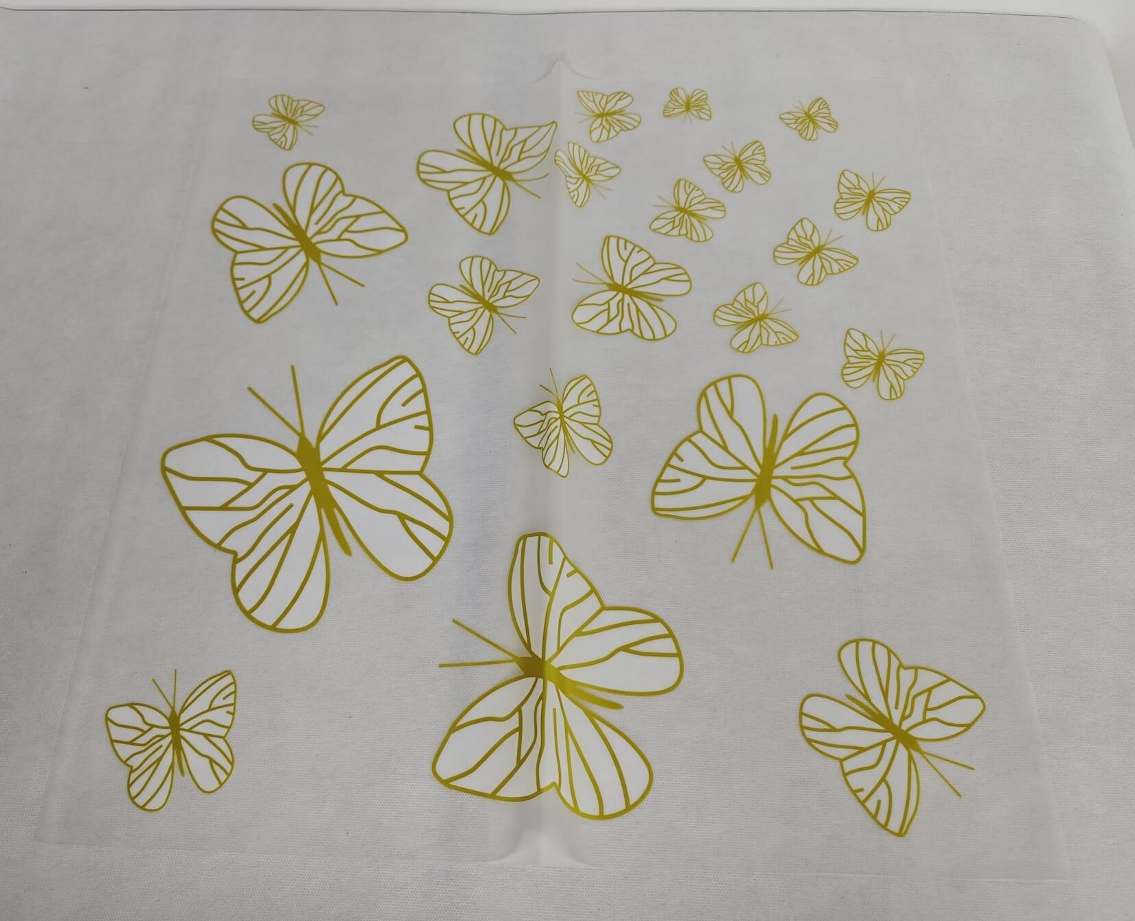 BUKETLİK OPP KELEBEK BASKILI BEYAZ 20Lİ