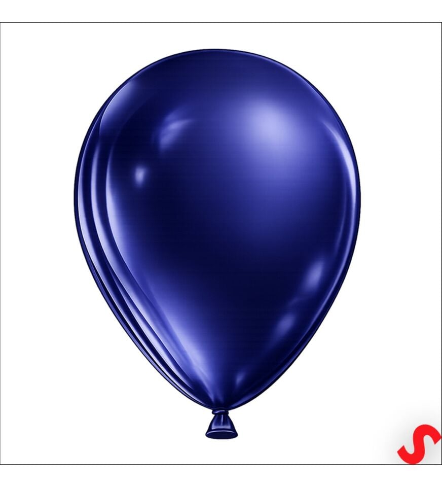 BALON MARKET METALİK KOYU LACİVERT 10 LU