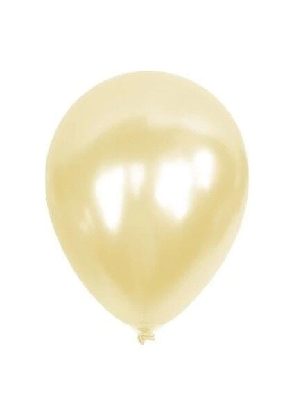 BALON MARKET METALİK KREM 10 LU