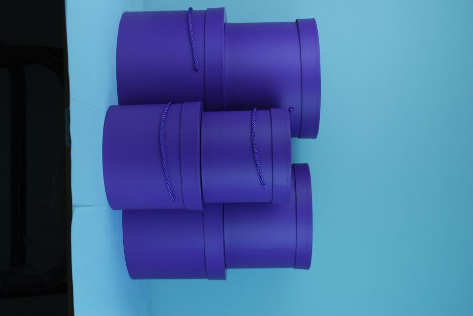 KUTU SİLİNDİR İPLİ 6 LI SET  MOR