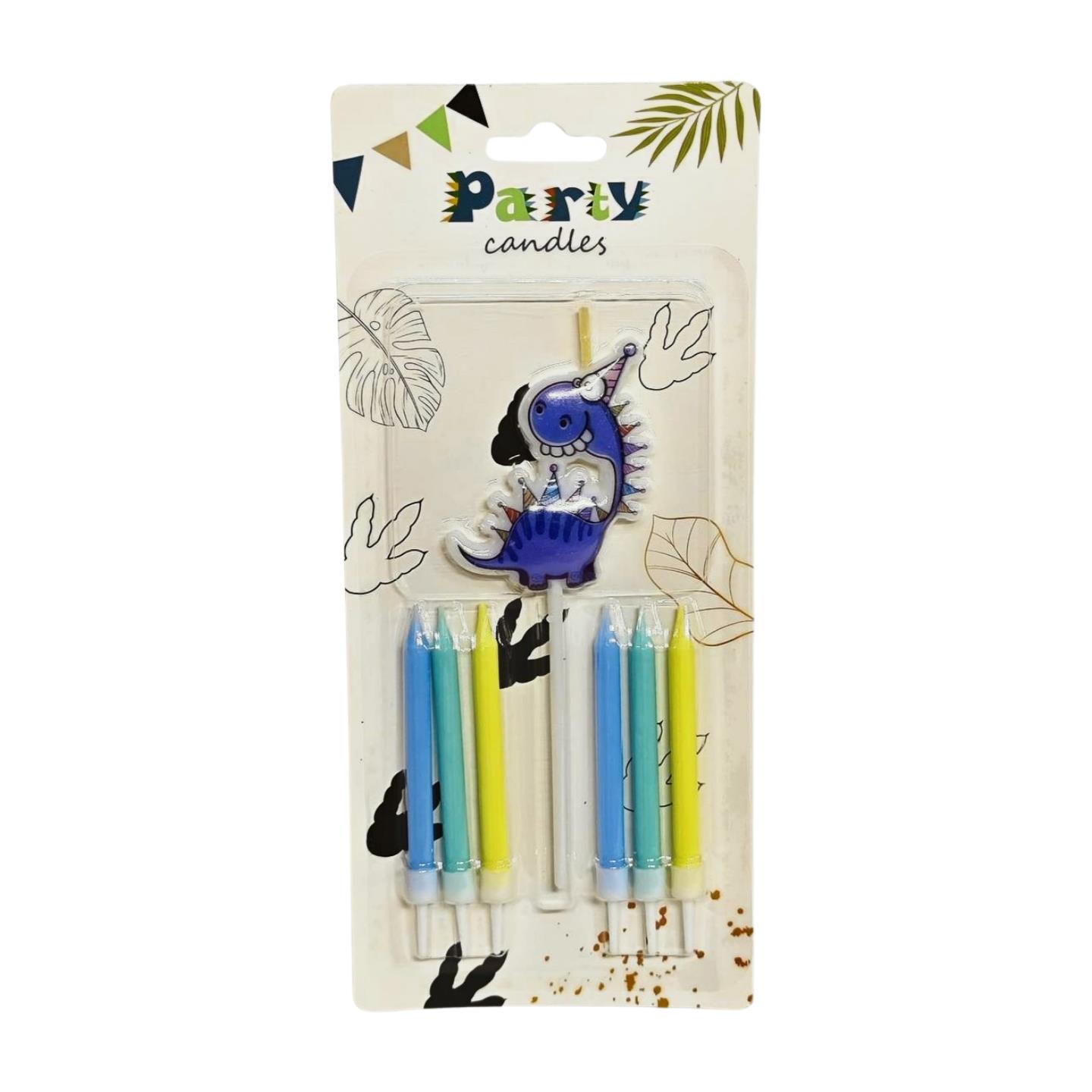 MUM ÇUBUK BURGULU 13 CM 6 LI DİNAZOR MOR