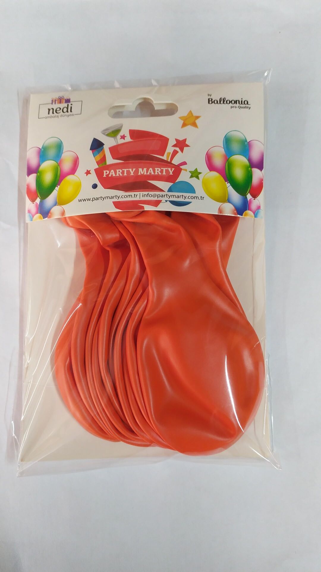 BALON MARKET METALİK TURUNCU 10 LU