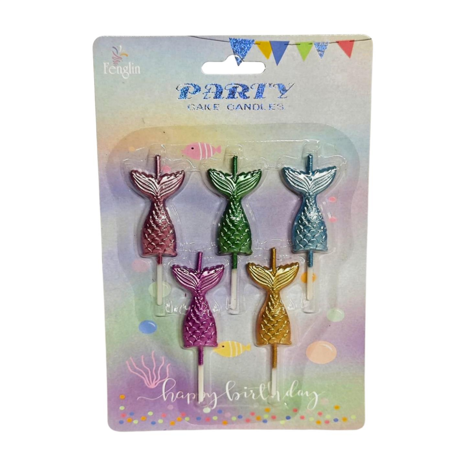 MUM DENİZ KIZI KUYRUĞU RENKLİ 5 Lİ