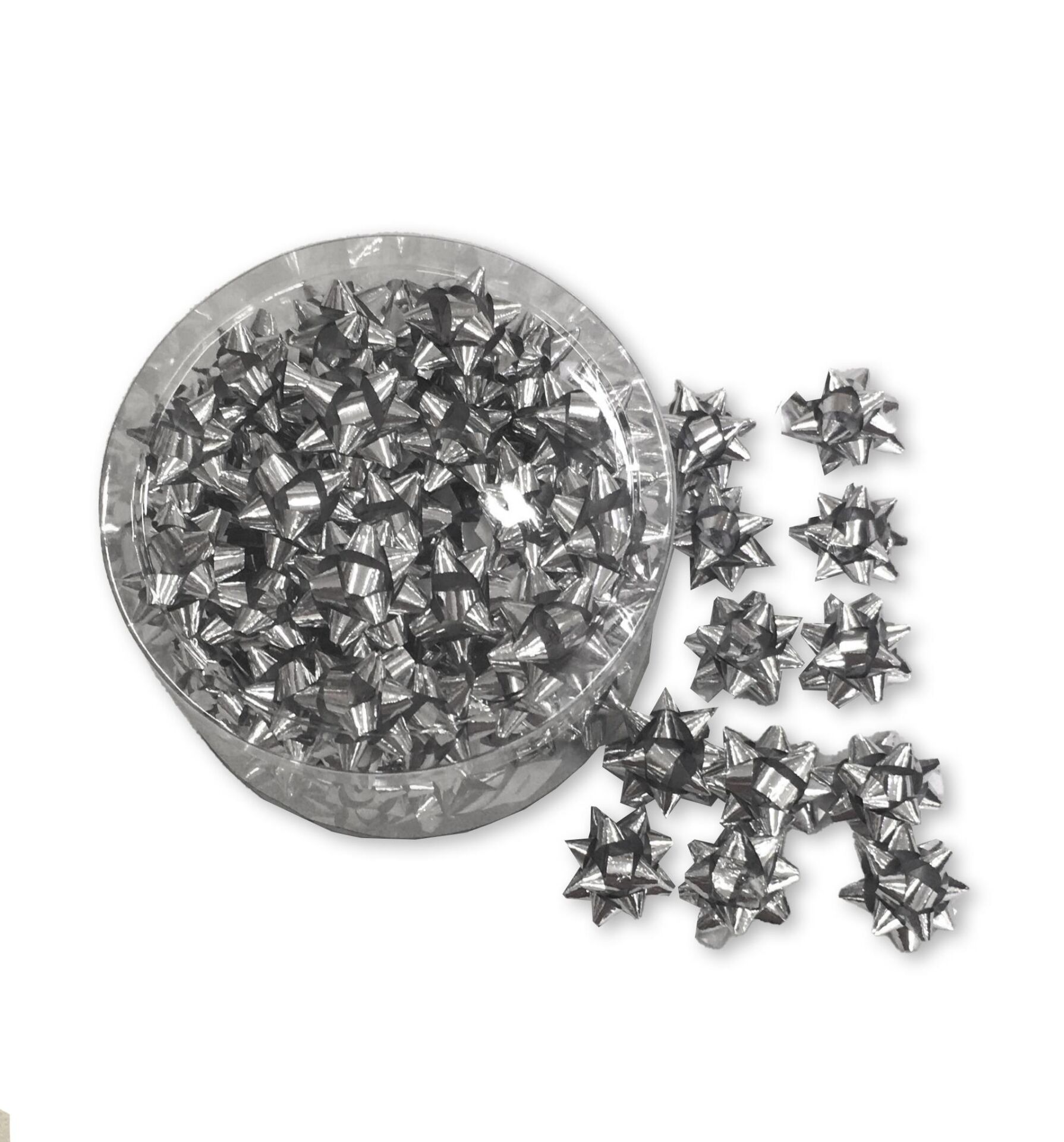 AMBALAJ PAKET SÜSÜ MİNİ YILDIZ GÜMÜŞ 100AD/PK