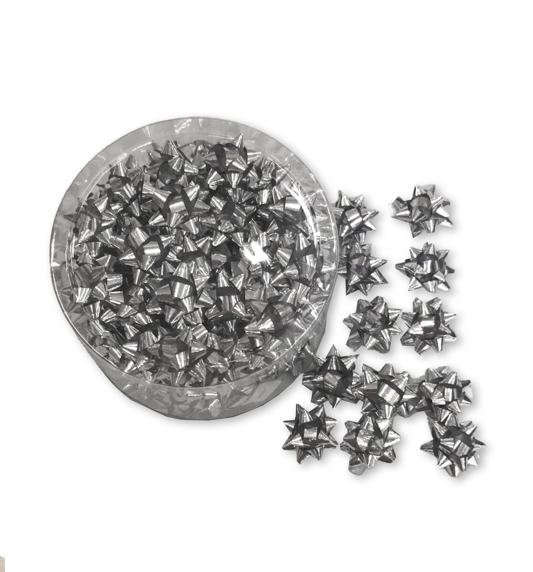 AMBALAJ PAKET SÜSÜ MİNİ YILDIZ GÜMÜŞ 100AD/PK