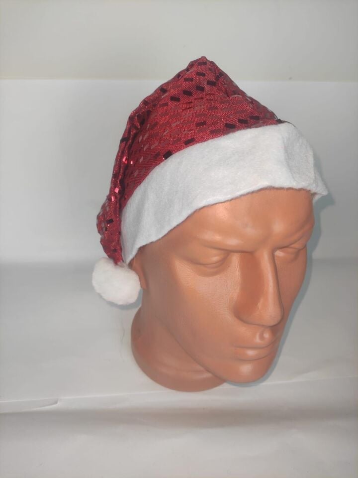 ŞAPKA KUMAŞ YILBAŞI LÜX PAYETLİ 12 Lİ