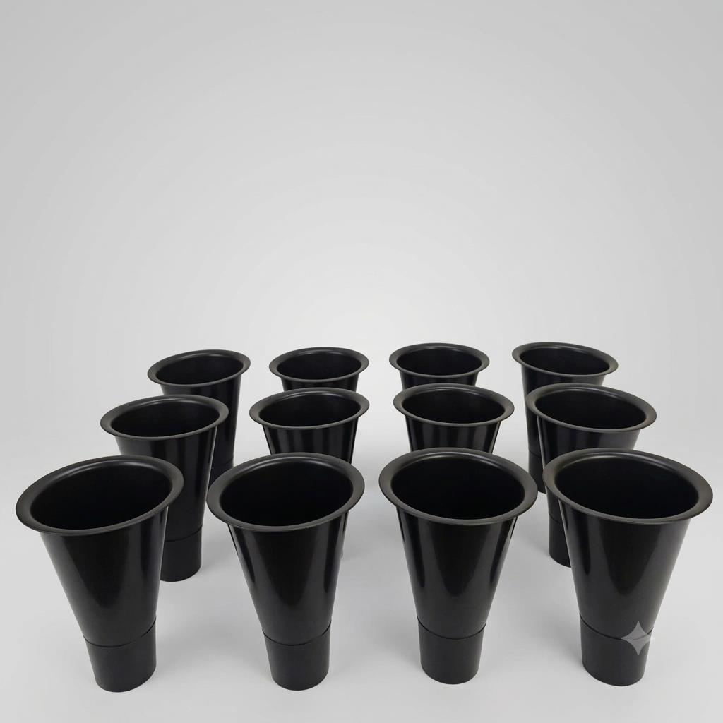 PLASTİK VAZO 18,5 CM 12 Lİ