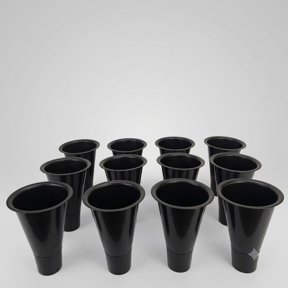 PLASTİK VAZO 18,5 CM 12 Lİ