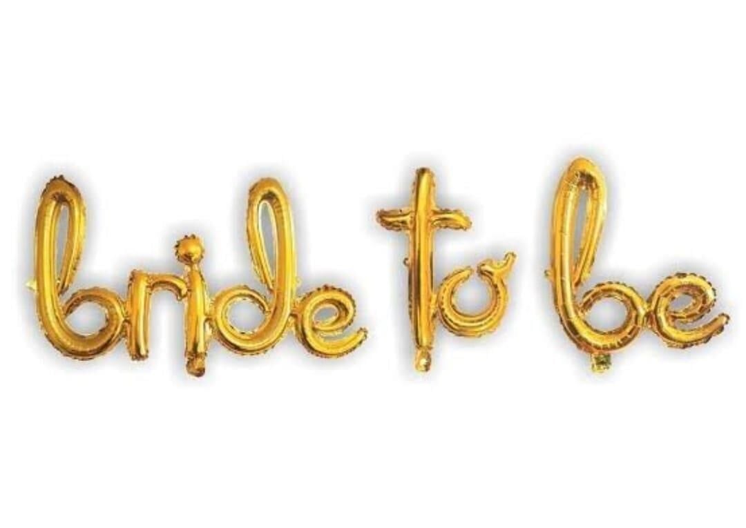 BALON FOLYO BRIDE TO BE ELYAZISI GOLD