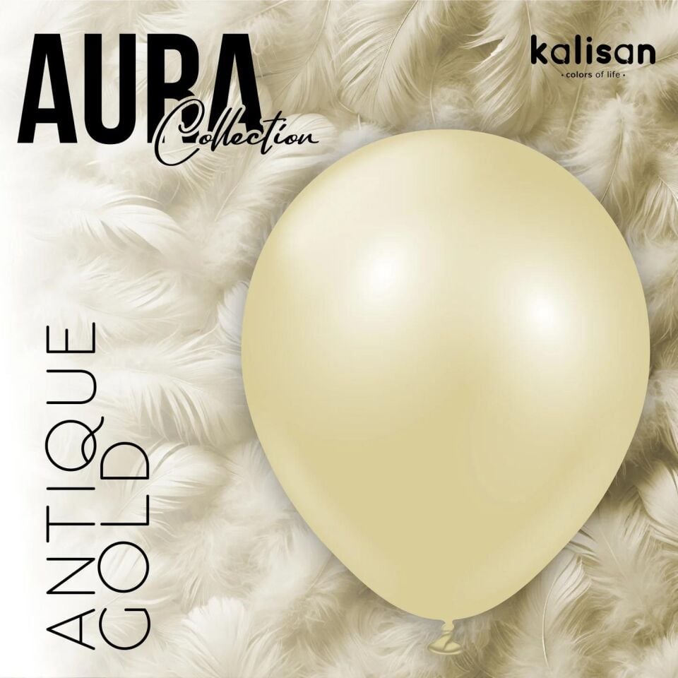 BALON 18'' AURA ANTİQUE GOLD 25 Lİ KALİSAN