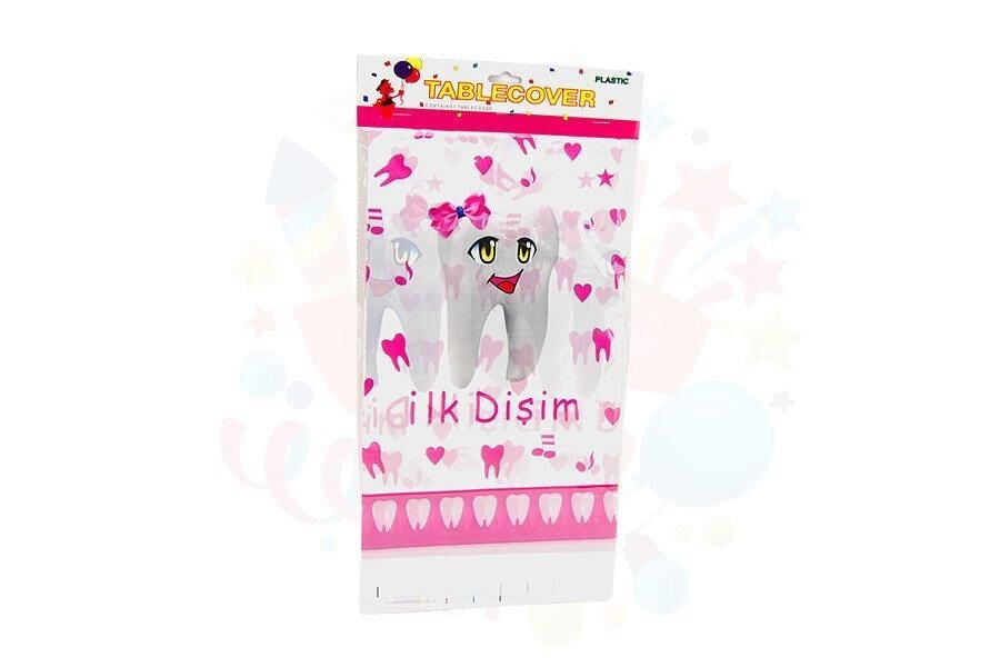 MASA ÖRTÜSÜ TEMALI İLK DİŞ PEMBE