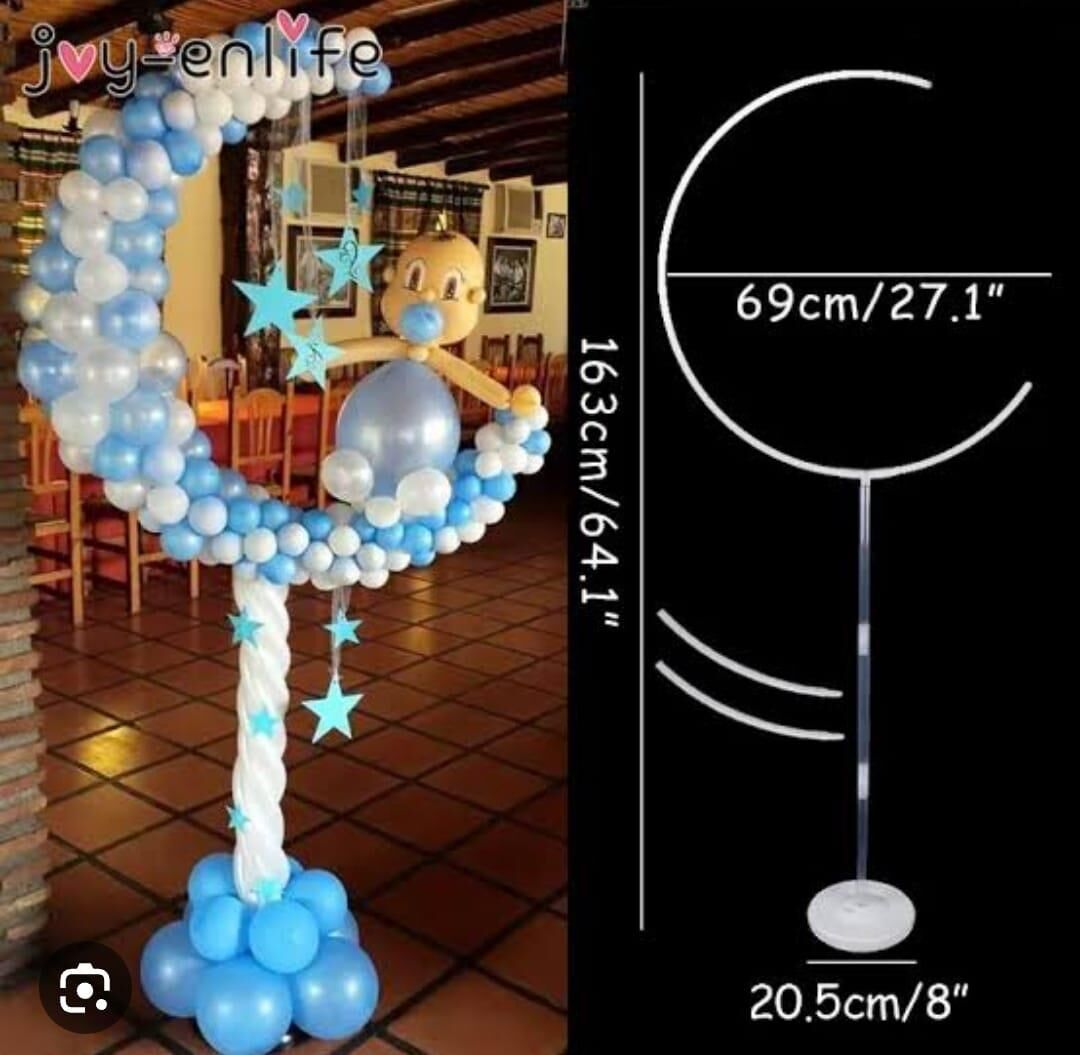 BALON STANDI AYAKLI  AY MODELİ 165*65 CM