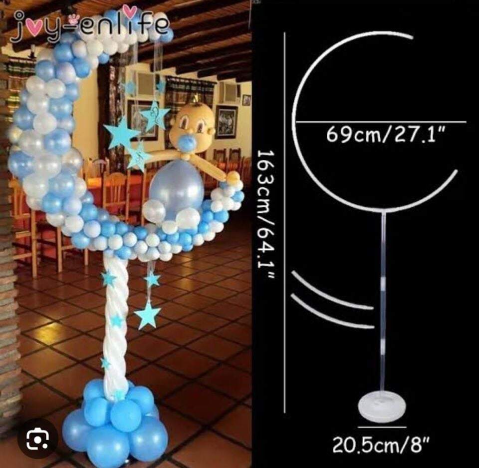 BALON STANDI AYAKLI  AY MODELİ 165*65 CM