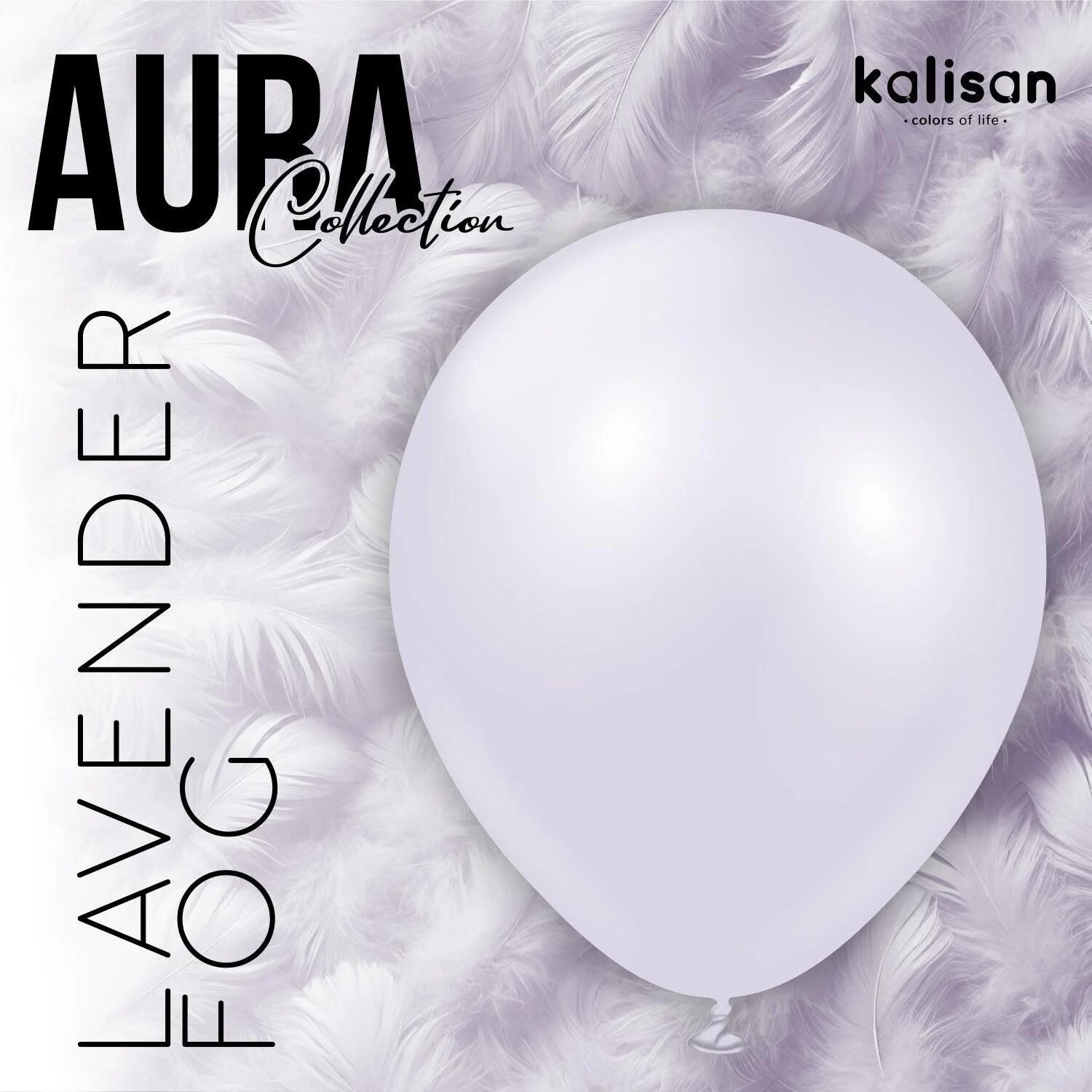 BALON 12'' AURA LAVENDER FOG 50 Lİ KALİSAN