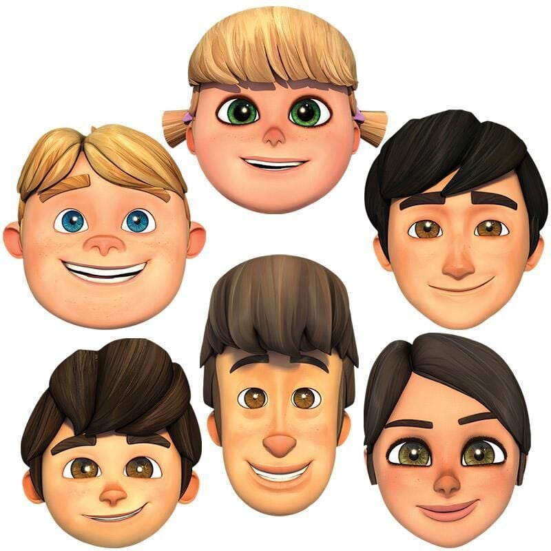 MASKE KARTON LİSANSLI 6 LI RAFADAN TAYFA