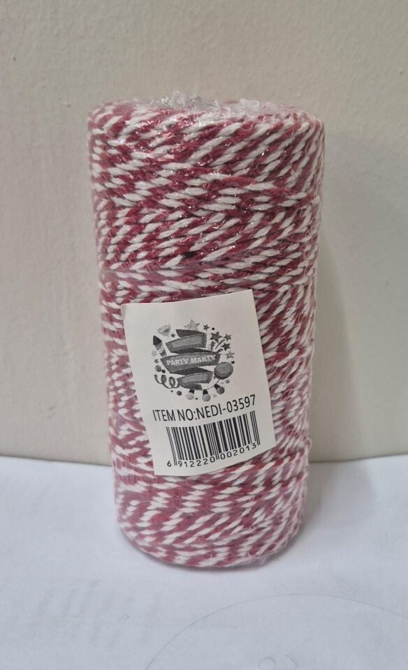 PAMUK BİLEKLİK İPİ 2MM*100 MT KIRMIZI