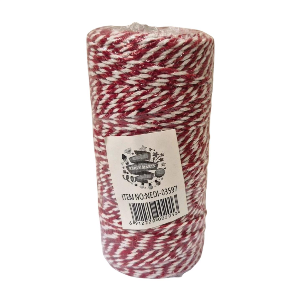 PAMUK BİLEKLİK İPİ 2MM*100 MT KIRMIZI