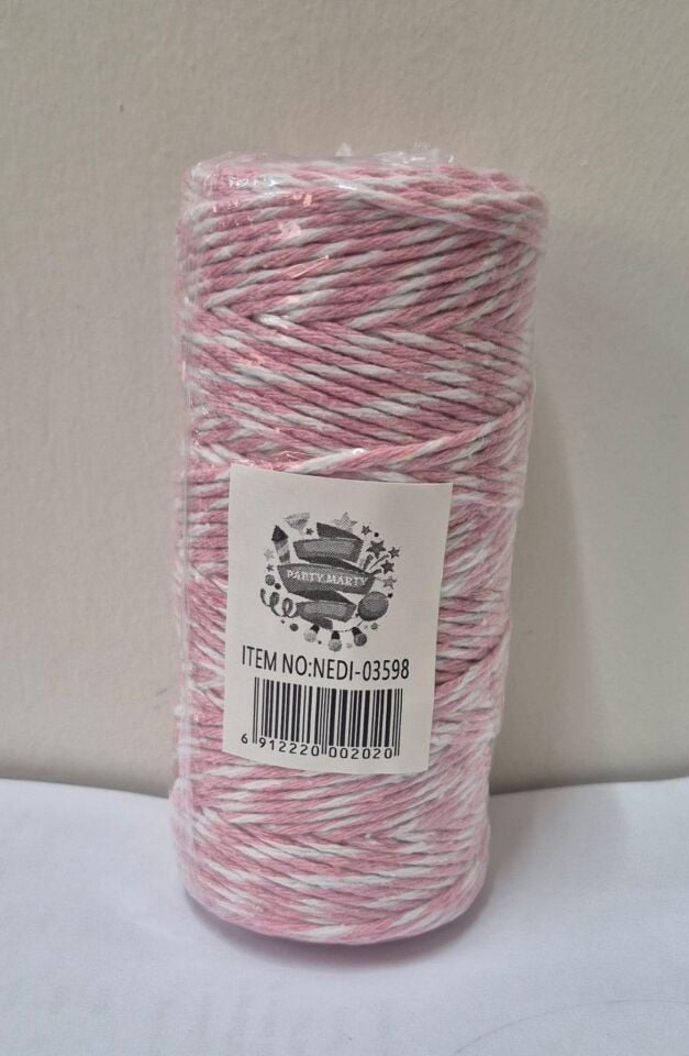 PAMUK BİLEKLİK İPİ 2MM*100 MT PEMBE
