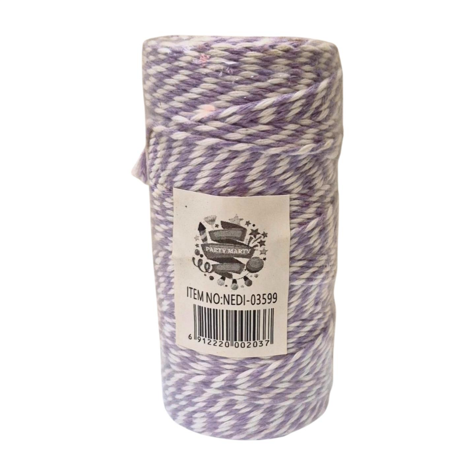 PAMUK BİLEKLİK İPİ 2MM*100 MT MOR