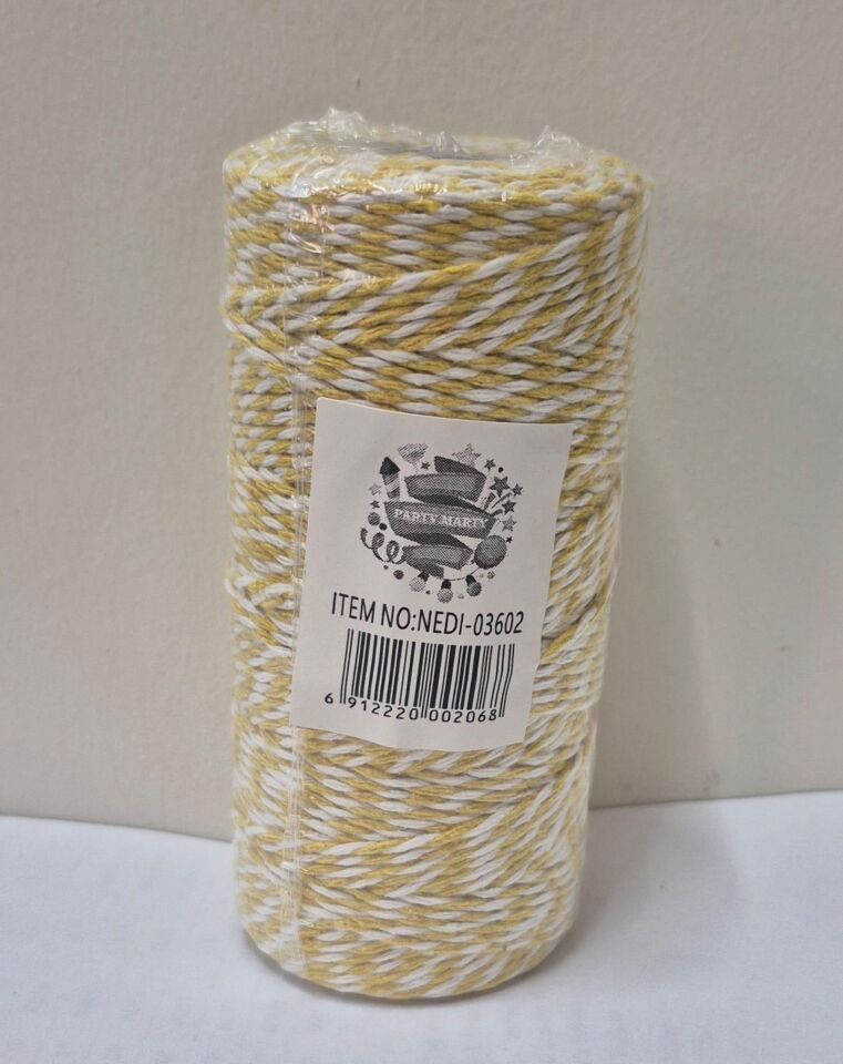 PAMUK BİLEKLİK İPİ 2MM*100 MT SARI