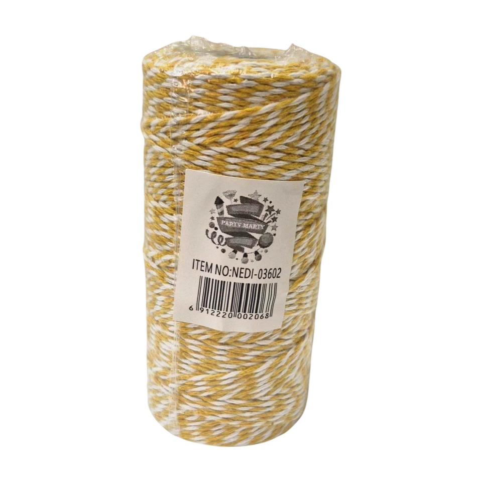 PAMUK BİLEKLİK İPİ 2MM*100 MT SARI