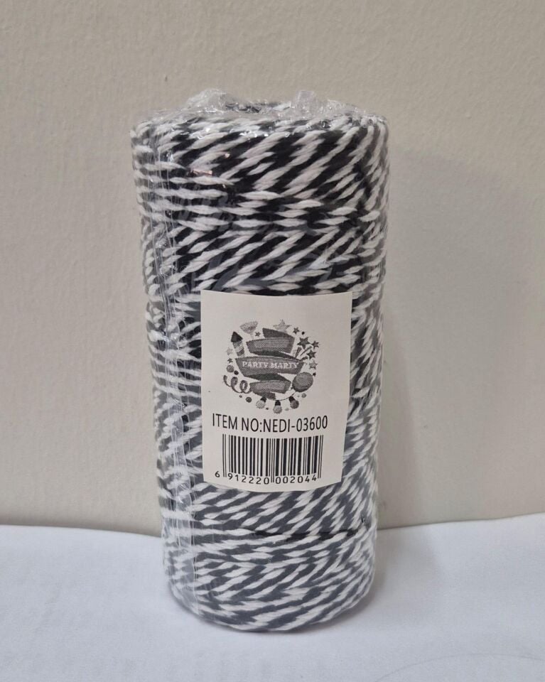 PAMUK BİLEKLİK İPİ 2MM*100 MT SİYAH