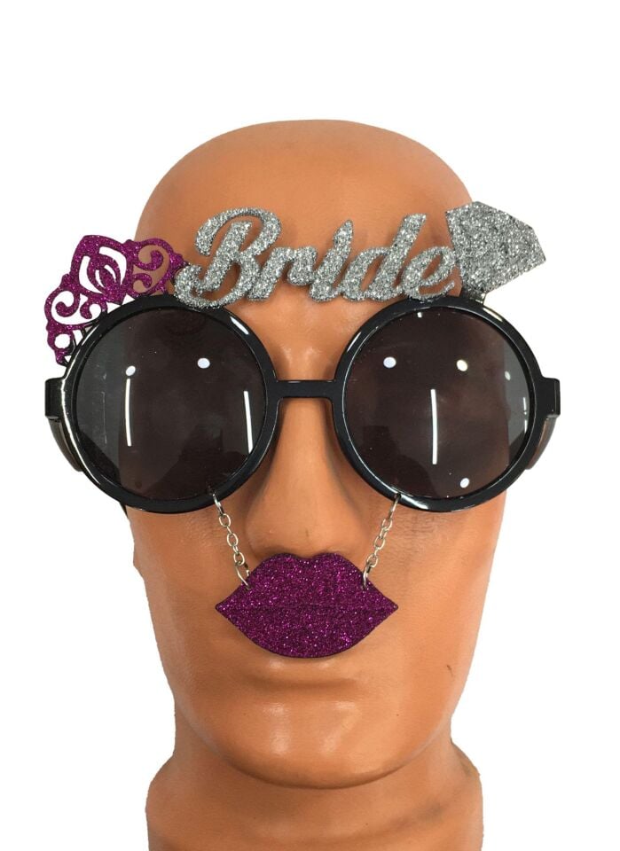 GÖZLÜK BRIDE TO BE DUDAKLI SİMLİ SİYAH
