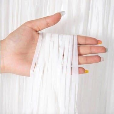 FUNKO SAÇAK KAPI SÜSÜ 1 MT*2 MT BEYAZ