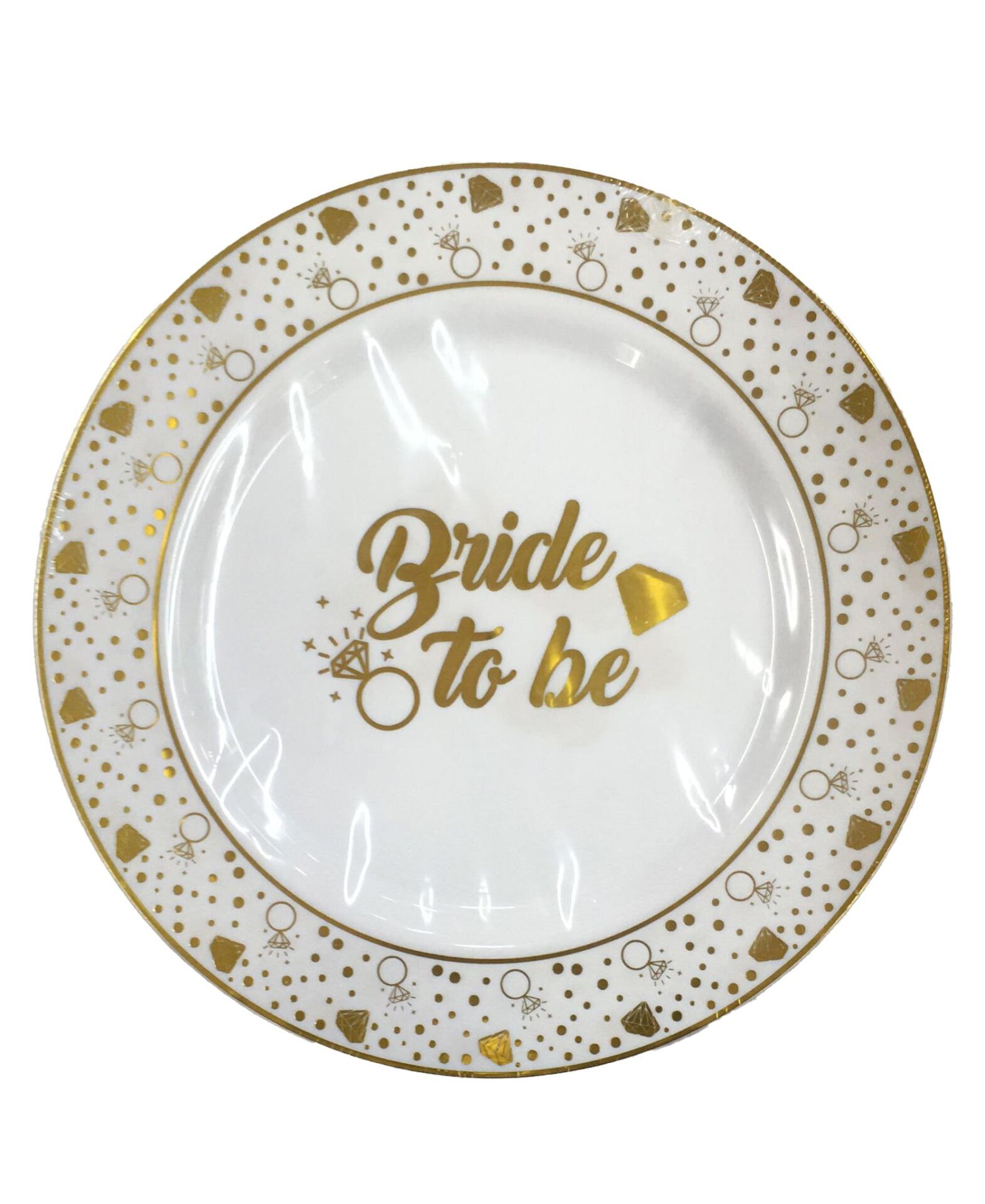 TABAK PLASTİK LÜX BRİDE TO BE 26 CM