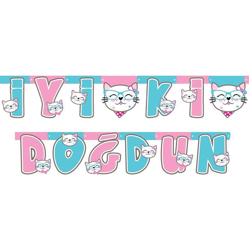 OYNAR KARTON İYİKİ DOĞDUN YAZI LİSANSLI MISS CAT