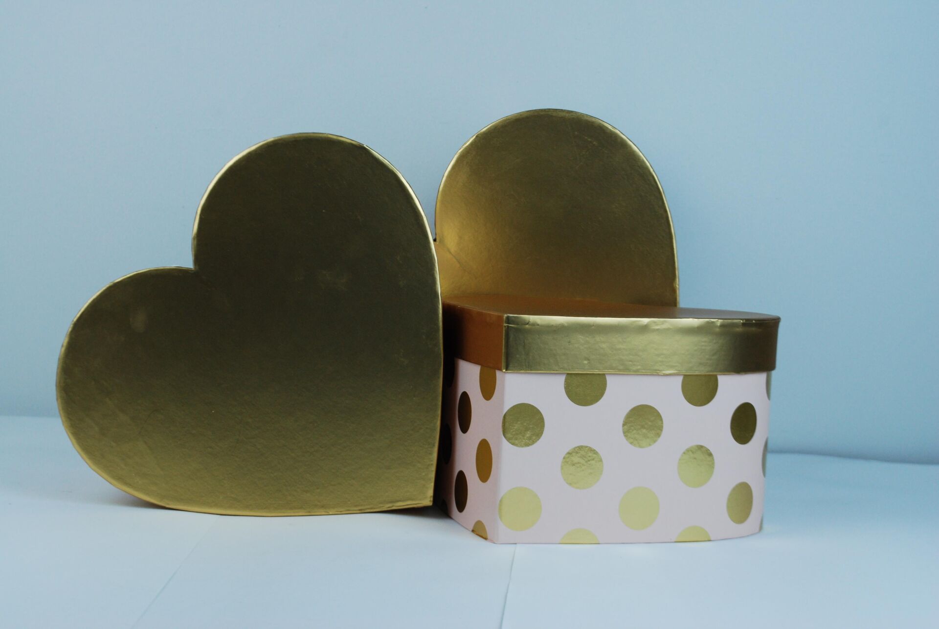 KUTU KALP 3 LÜ ALTIN KAPAKLI PUANLI PEMBE
