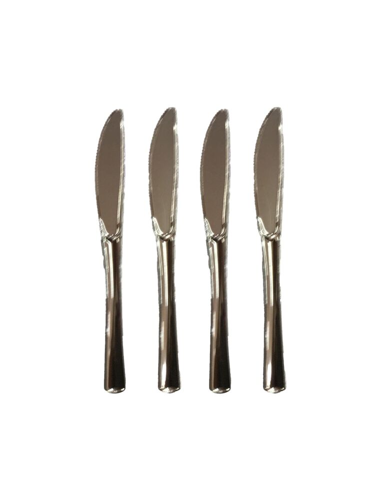 BIÇAK PLASTİK LÜX METAL GÖRÜNÜMLÜ 12 Lİ