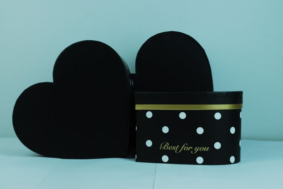 KUTU KALP 3 LÜ SİYAH BEYAZ PUANTİYELİ BEST FOR YOU