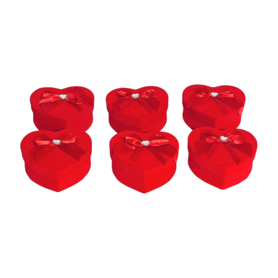 KUTU TEKLİ KALP FİYONKLU KIRMIZI