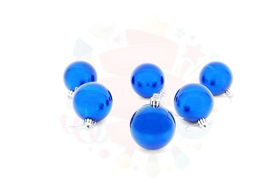 TOP SÜS 8 CM 6 LI MAVİ