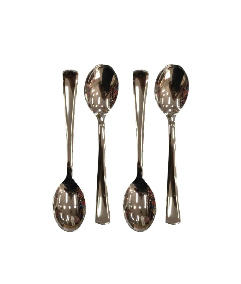 KAŞIK PLASTİK LÜX METAL GÖRÜNÜMLÜ 12 Lİ